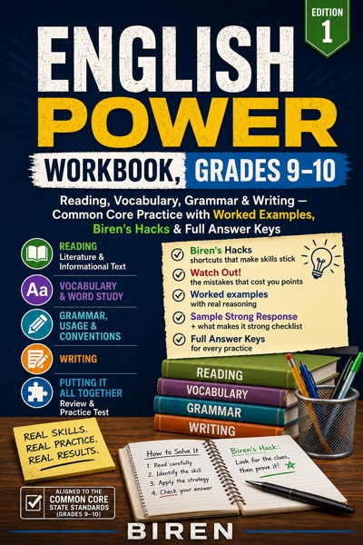 Cover of English Power Workbook, Grades 9–10